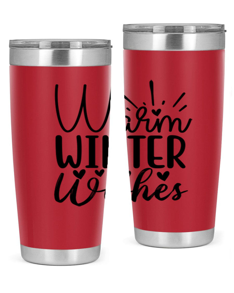 Warm Winter Wishes 454#- winter- Tumbler