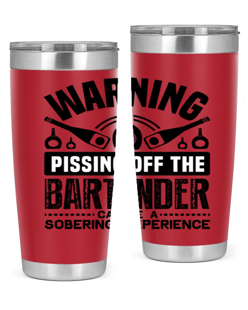 Warning Style 10#- bartender- tumbler