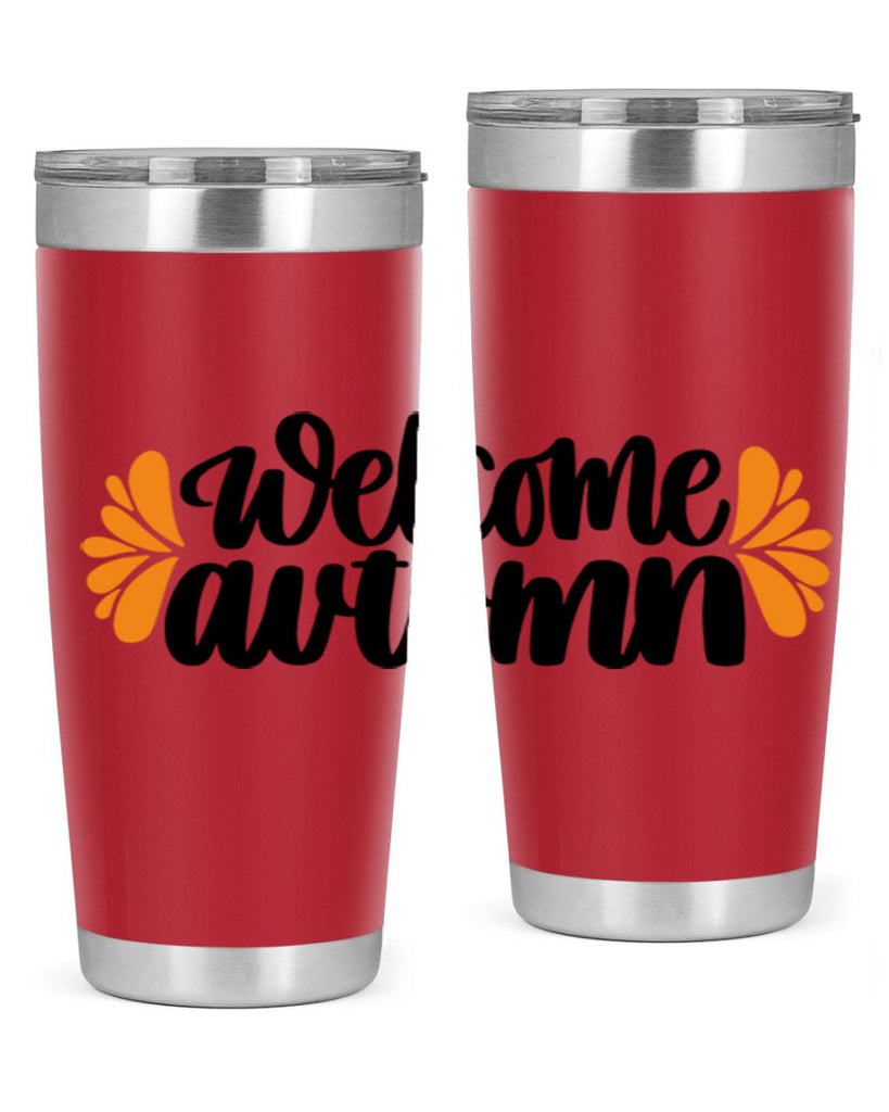 Welcome Autumn 513#- fall- Tumbler