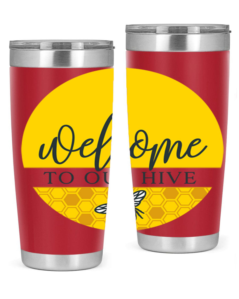 Welcome to our Hive complete yellow590#- spring- Tumbler