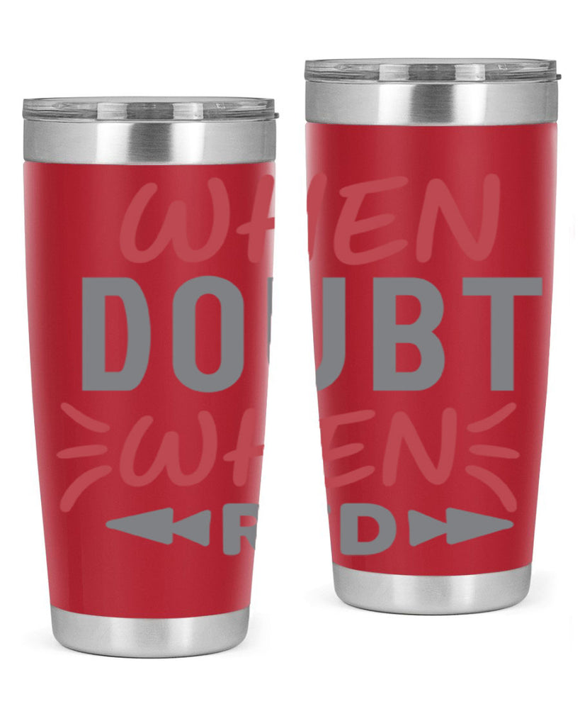 When Doubt Wear Red 154#- fashion- Cotton Tank