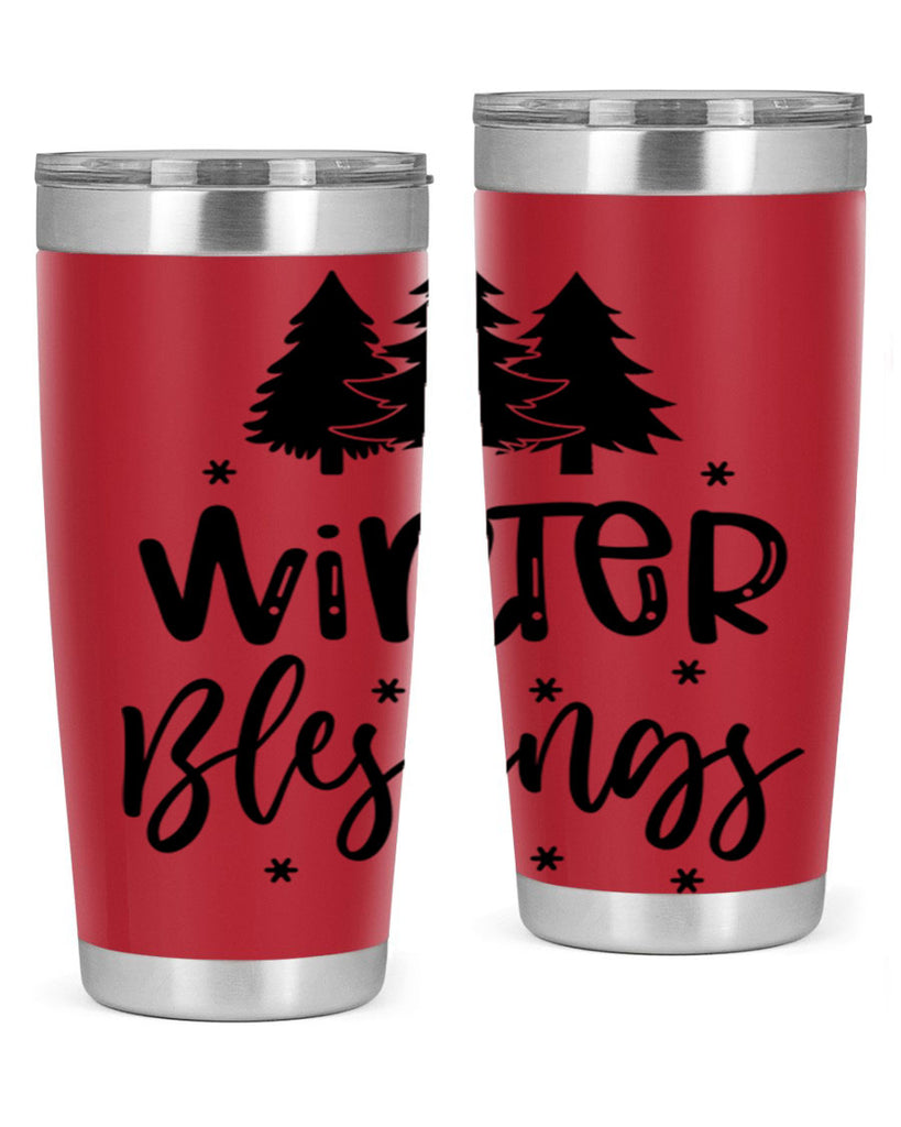 Winter Blessings 489#- winter- Tumbler