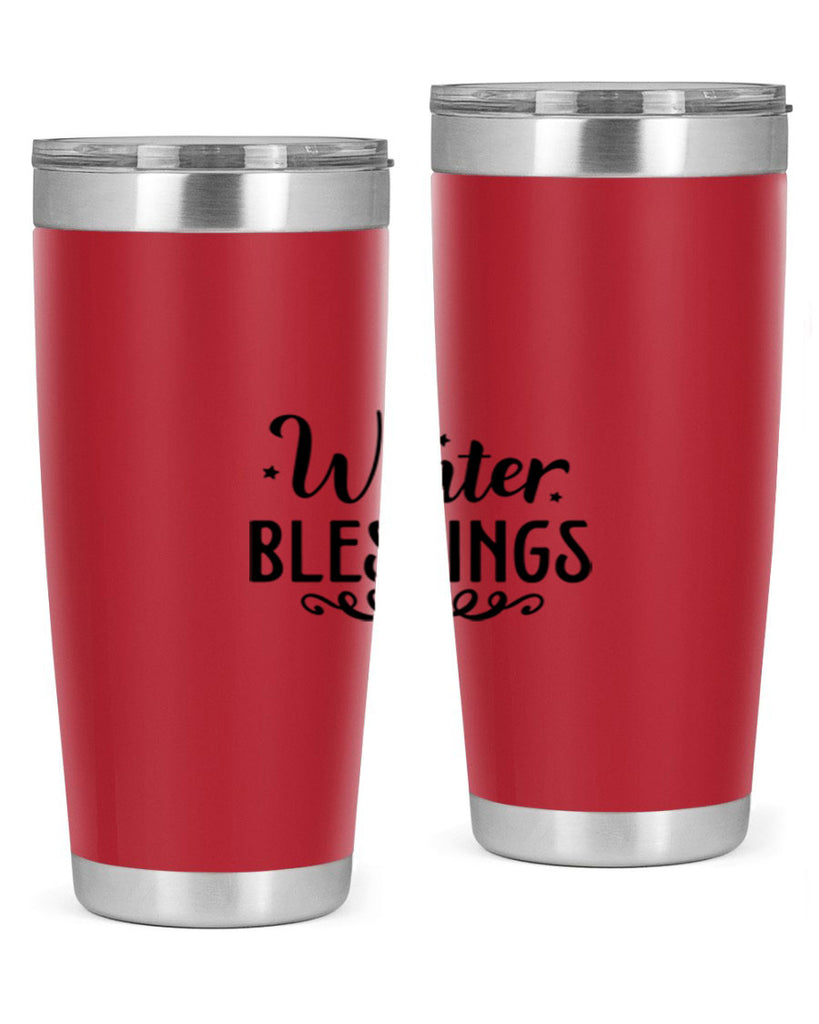 Winter Blessings 490#- winter- Tumbler