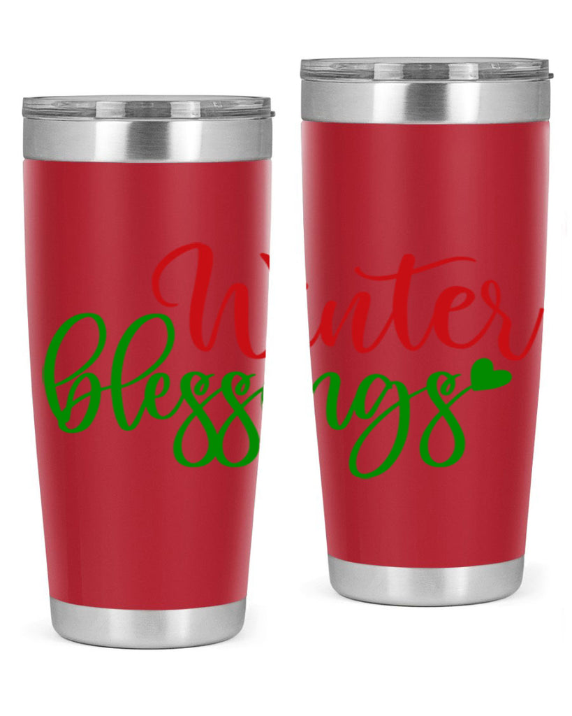 Winter Blessings 492#- winter- Tumbler