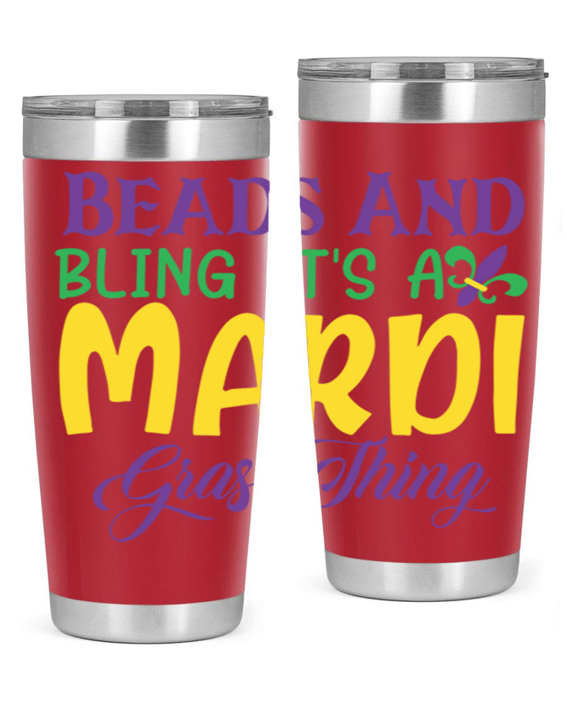 beads and bling its a mardi gras thing 86#- mardi gras- Tumbler