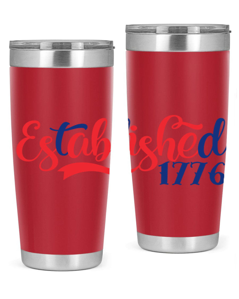 established Style 46#- Fourt Of July- Tumbler