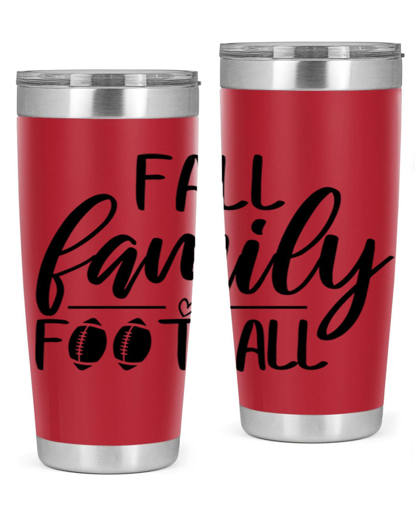 fall family football 100#- fall- Tumbler