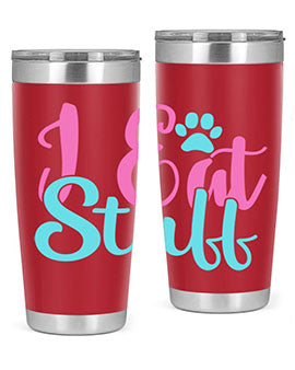 i eat stuff Style 82#- dog- Tumbler