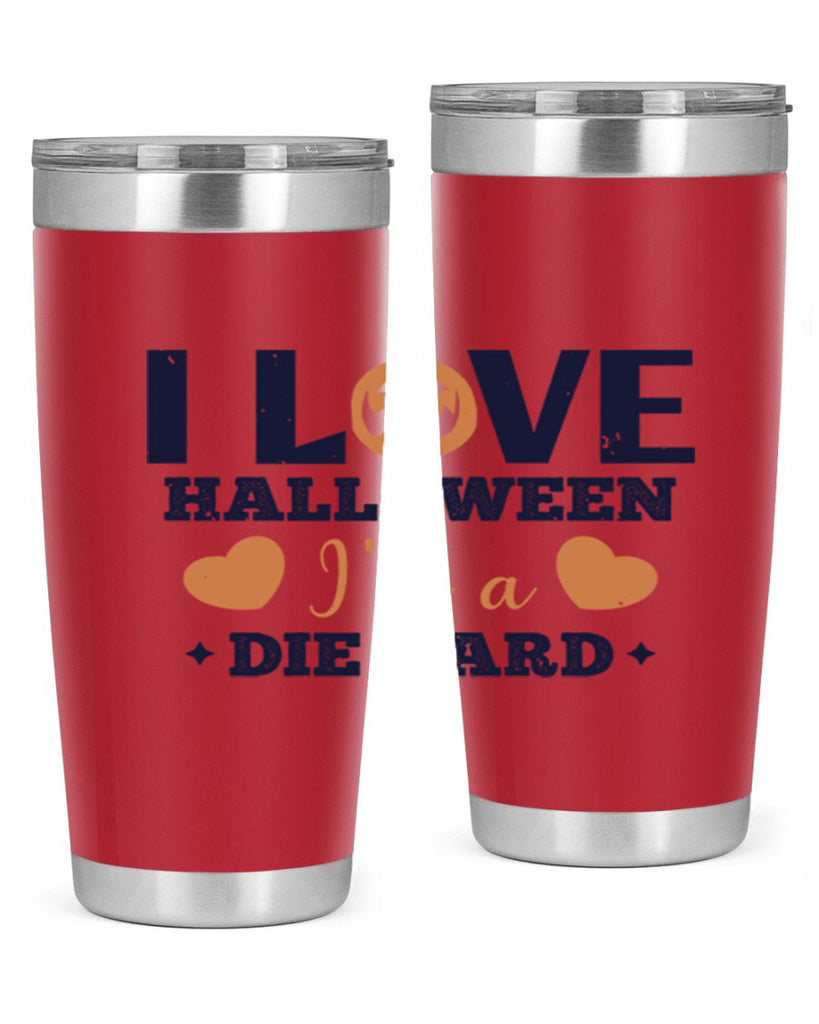 i love halloween im a die hard 150#- halloween- Tumbler
