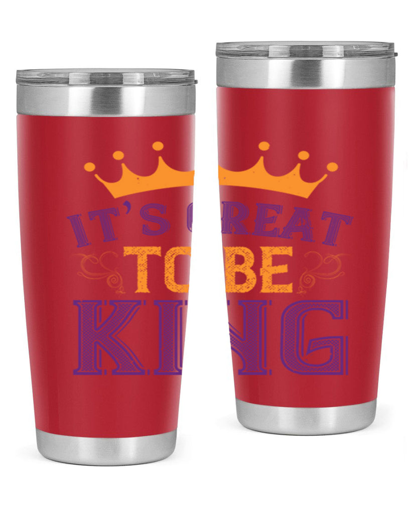 it’s great to be king 61#- mardi gras- Tumbler