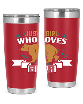just a girl who loves bear 19#- Bears- Tumbler