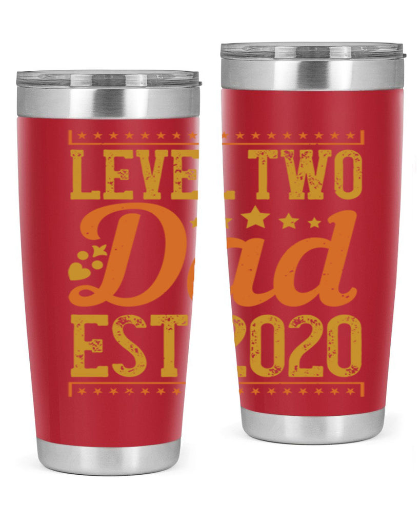 level dad est 189#- fathers day- Tumbler