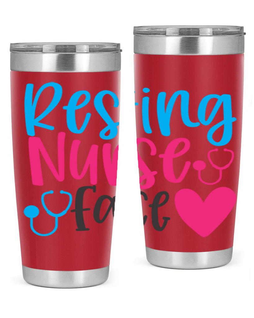 resting nurse face Style 355#- nurse- tumbler