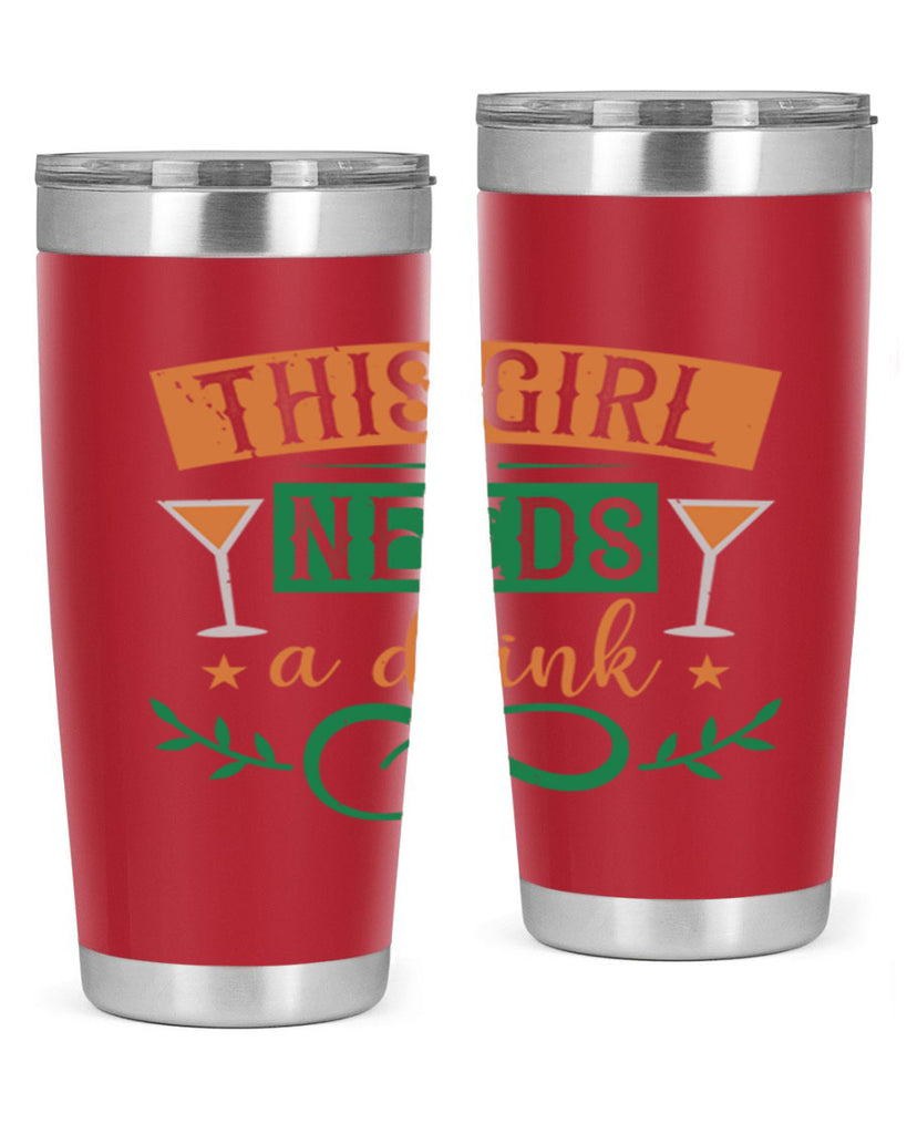 this girl needs a drink 36#- mardi gras- Tumbler