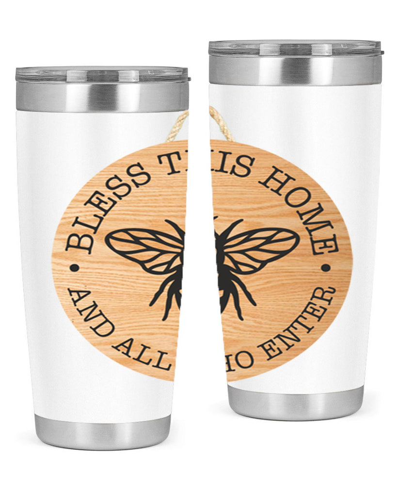 Bless this Home Bee Mockup58#- spring- Tumbler