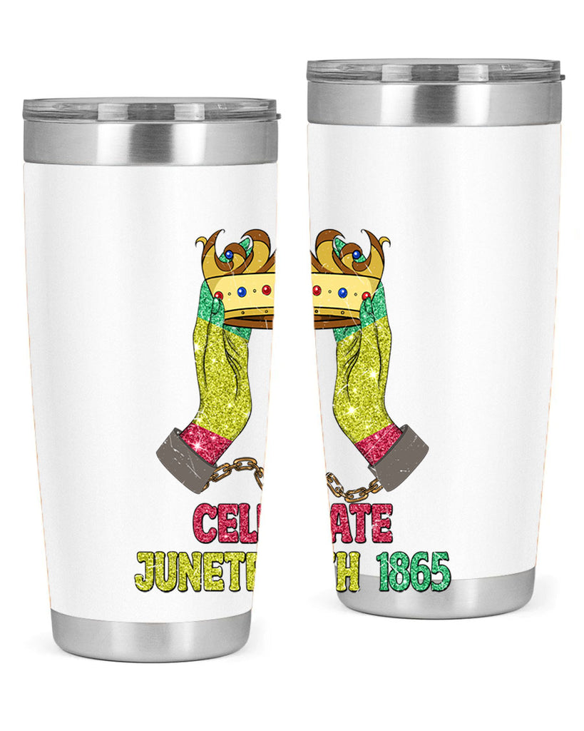 Celebrate Juneteenth 1865 Crown Designs 2#- Juneteenth- tumbler