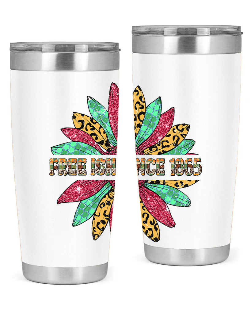 Freeish Since 1865 Sunflower Juneteenth 15#- Juneteenth- tumbler