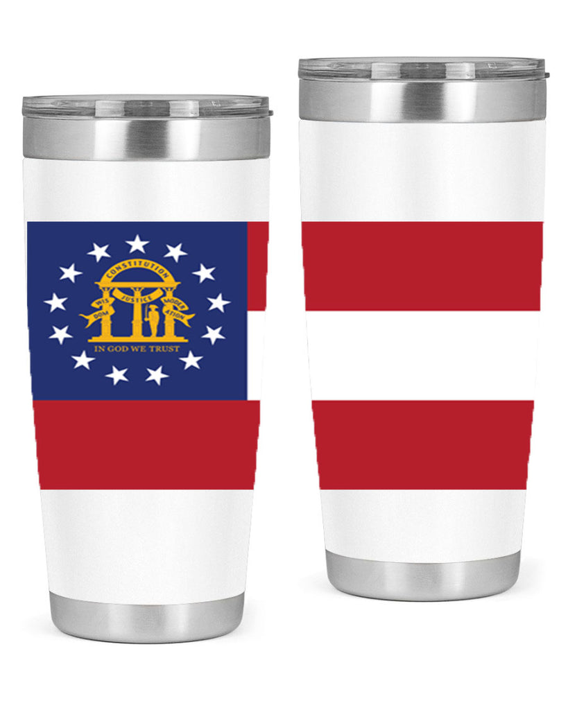 Georgia 42#- Us Flags- Tumbler