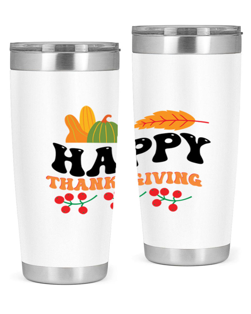 Happy Thanksgiving 251#- fall- Tumbler