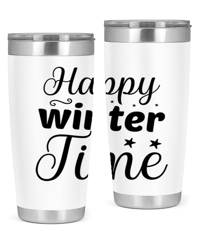 Happy Winter Time 133#- winter- Tumbler