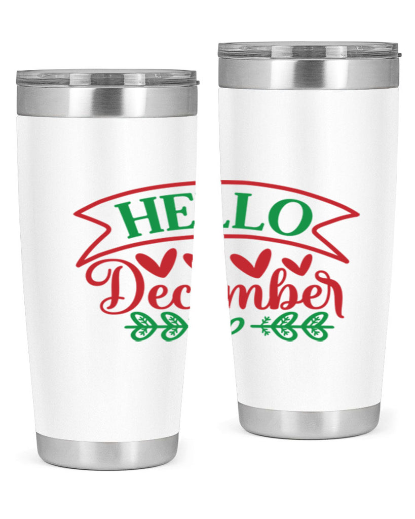 Hello December 159#- winter- Tumbler