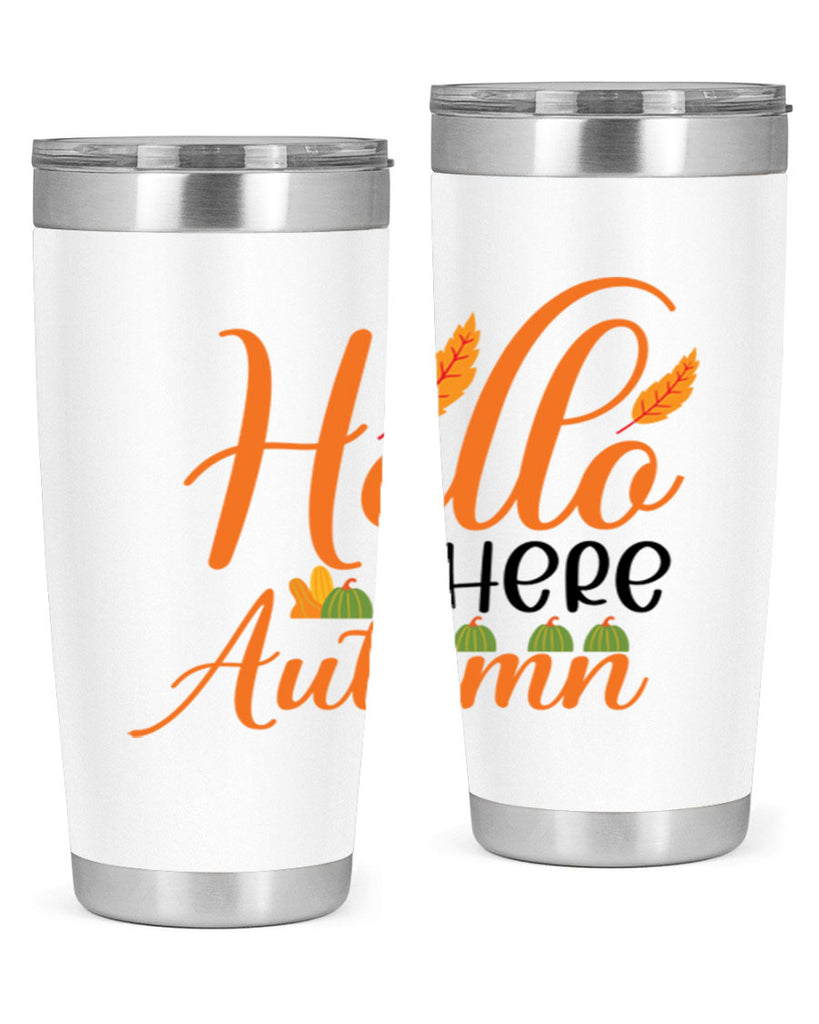 Hello There Autumn 297#- fall- Tumbler