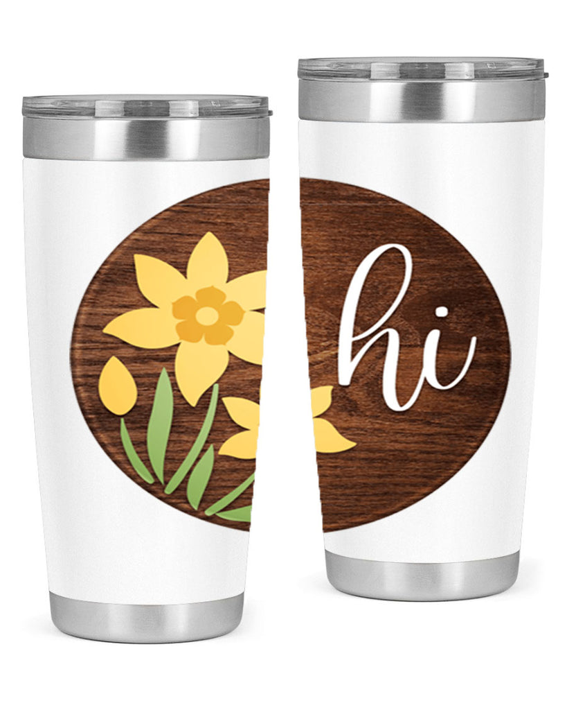 Hi daffodil flower Mockup235#- spring- Tumbler
