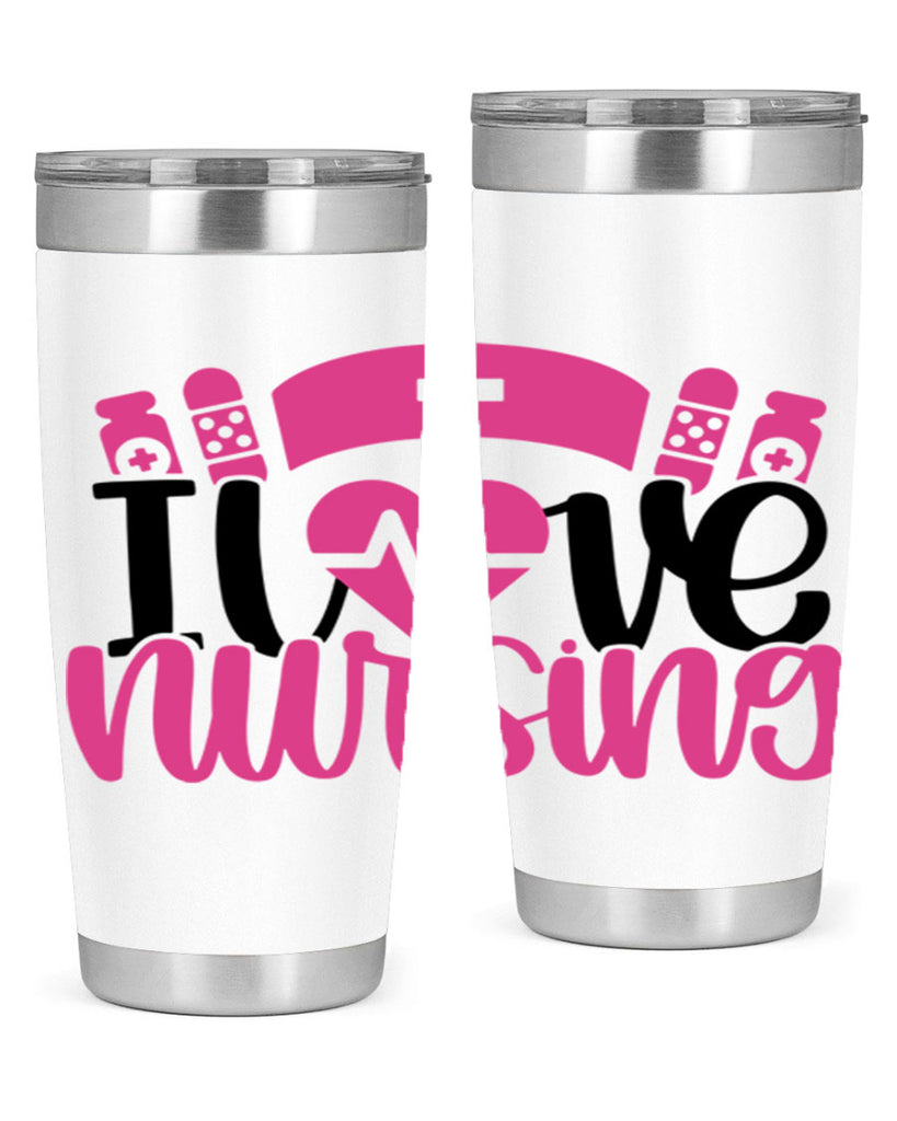 I Love Nursing Style Style 171#- nurse- tumbler