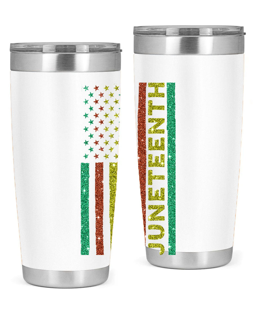 Juneteenth Freedom Day Afro Usa Flag Png 23#- Juneteenth- tumbler