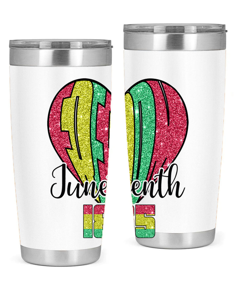 Juneteenth Since 1865 Heart 20#- Juneteenth- tumbler