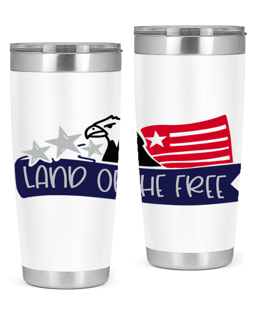 Land Of The Free Style 157#- Fourt Of July- Tumbler