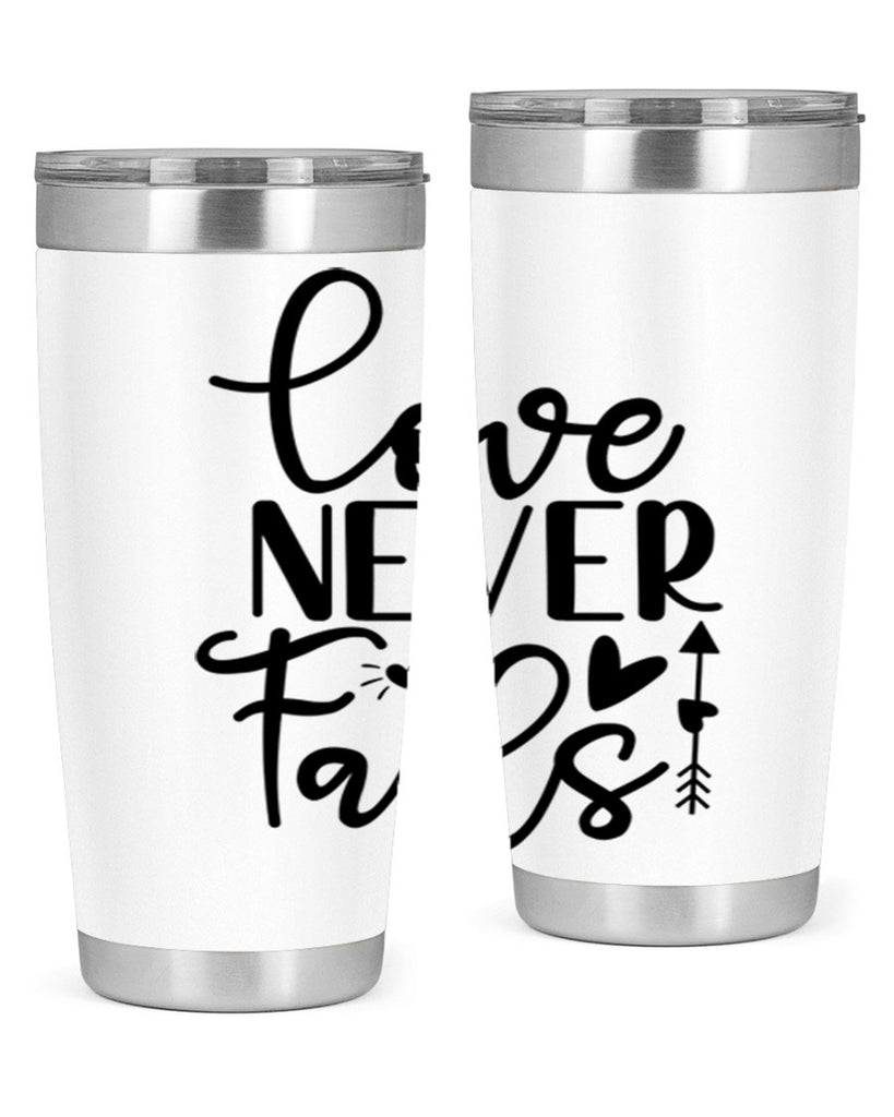 Love Never Fails 309#- winter- Tumbler
