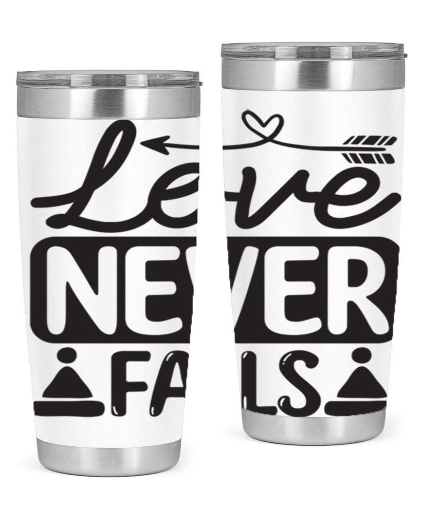 Love never fails 317#- winter- Tumbler