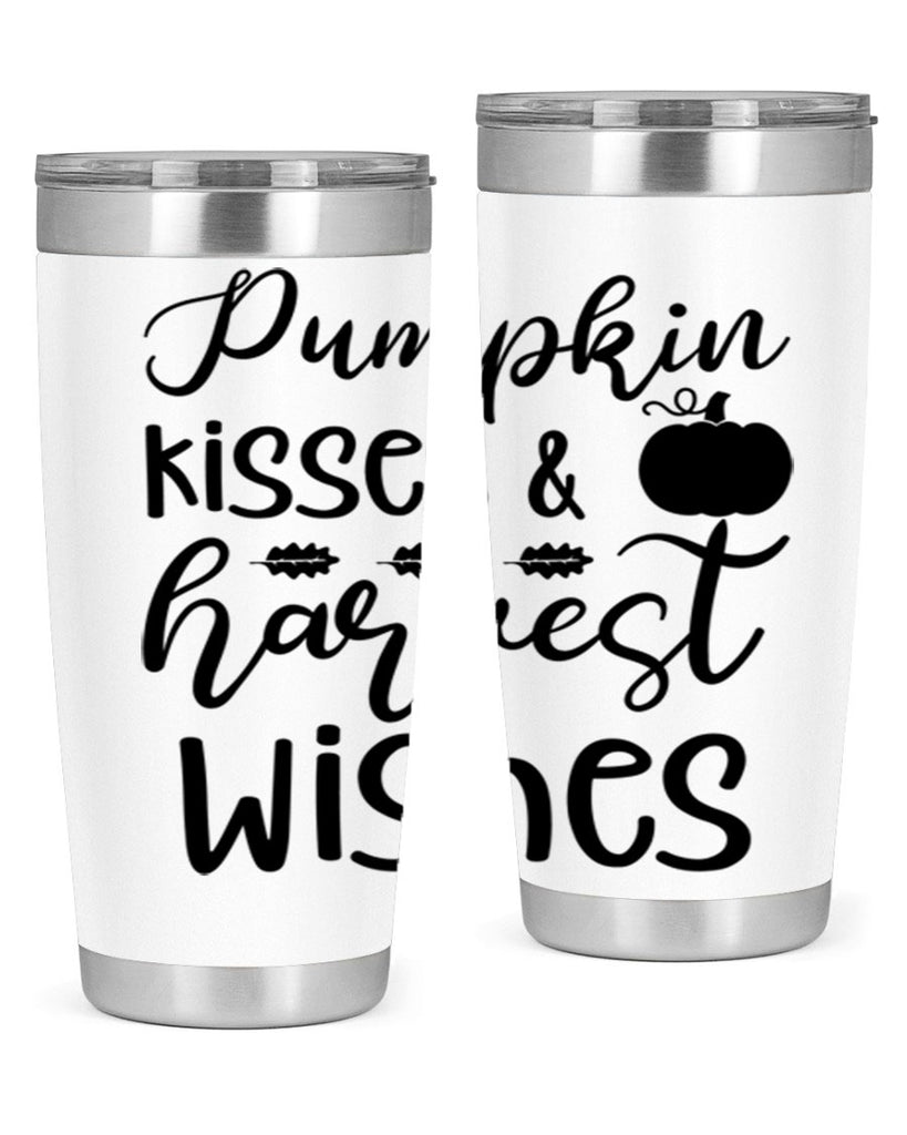 Pumpkin Kisses Harvest Wishes 525#- fall- Tumbler