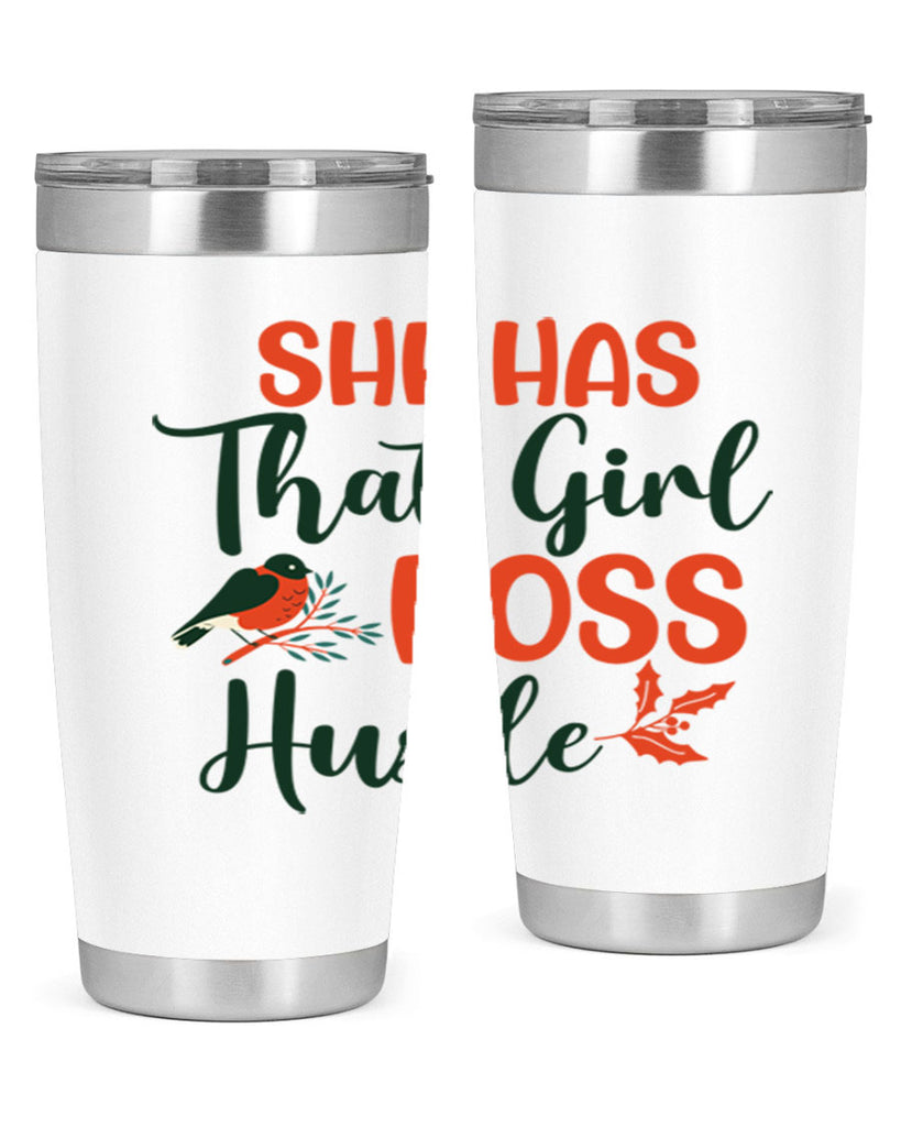 She Has That Girl Boss Hustle 363#- winter- Tumbler