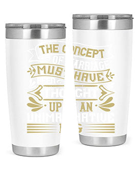 The concept of marriage must have been thought up by an unimaginative pig Style 24#- pig- Tumbler