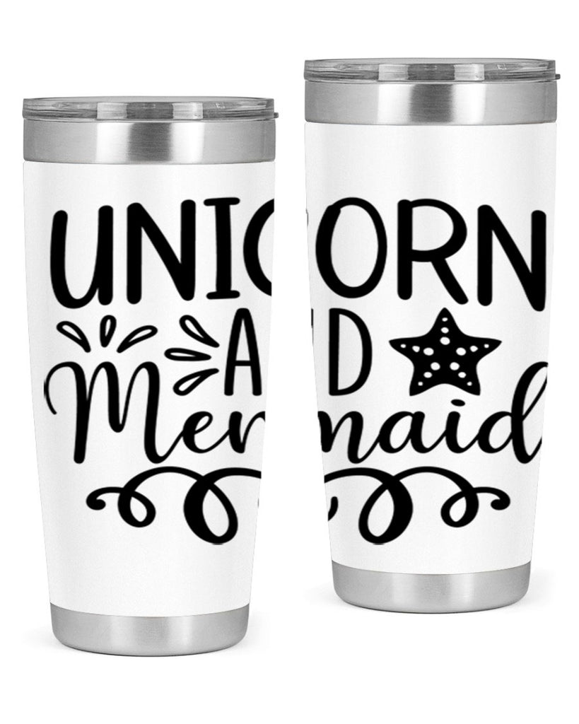 Unicorn And Mermaid 658#- mermaid- Tumbler