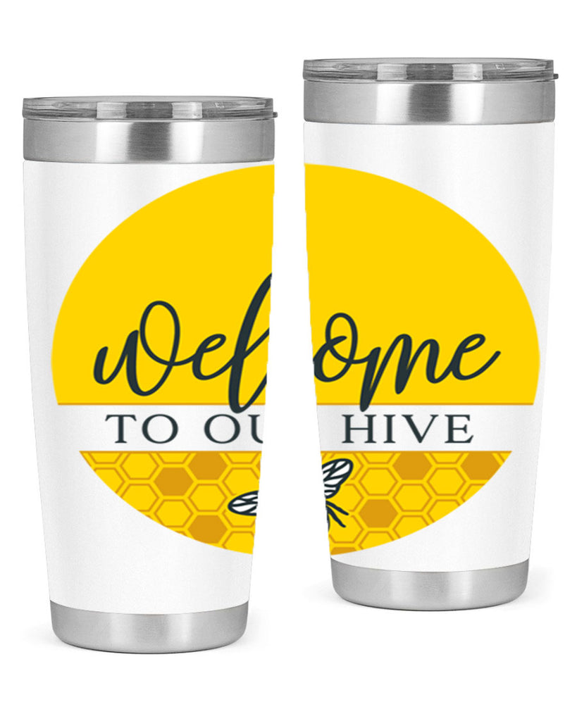 Welcome to our Hive complete yellow590#- spring- Tumbler