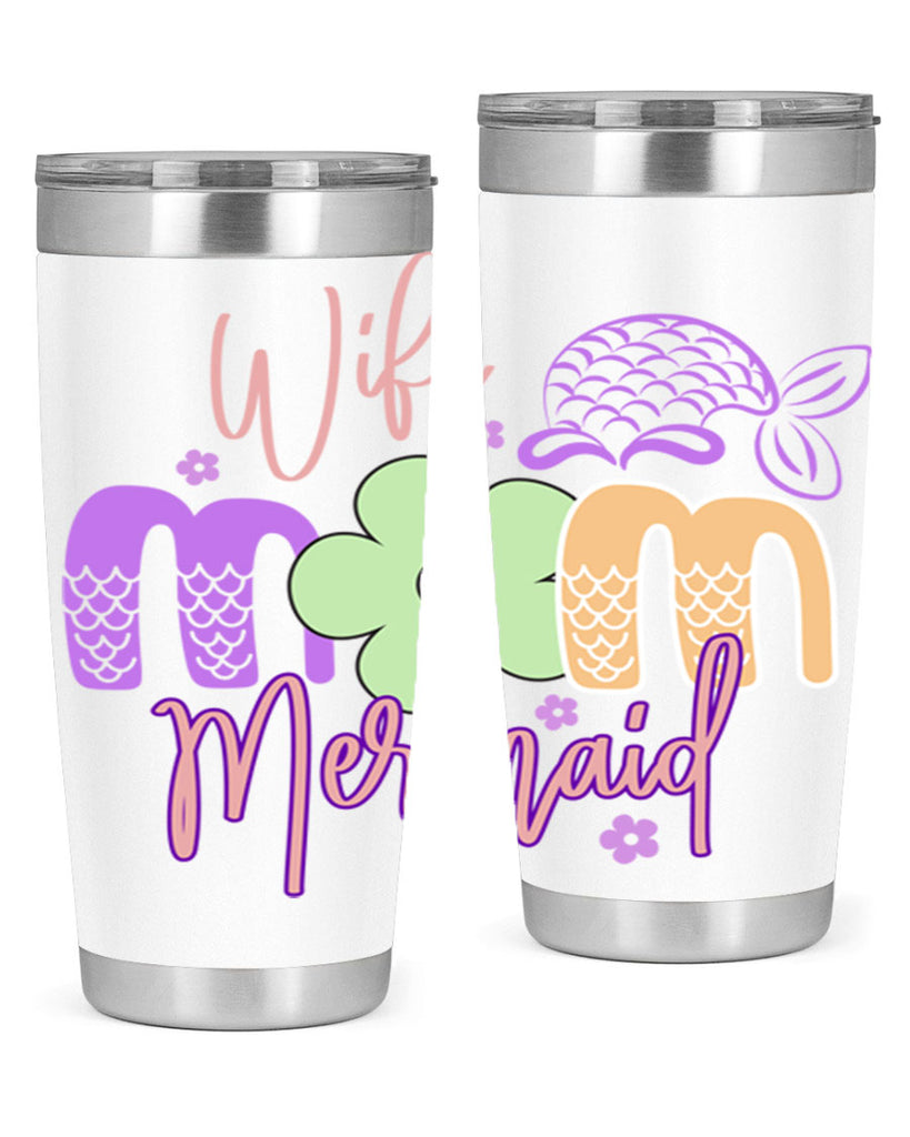 Wife Mom Mermaid 677#- mermaid- Tumbler