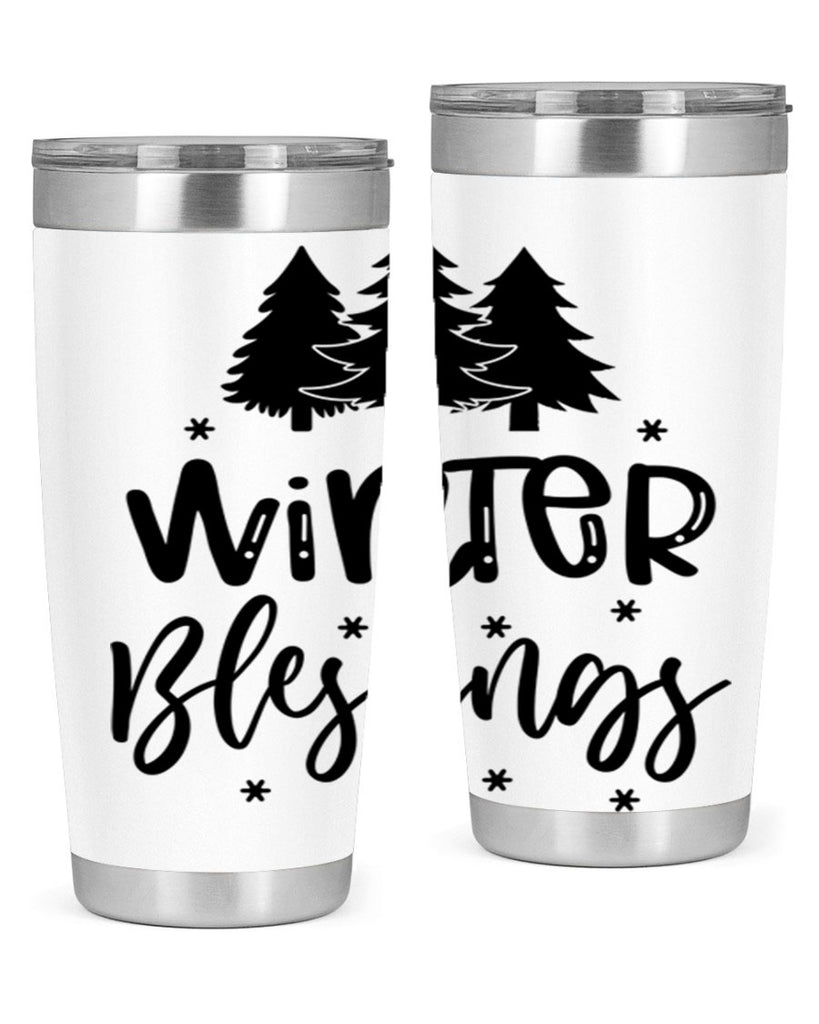Winter Blessings 489#- winter- Tumbler