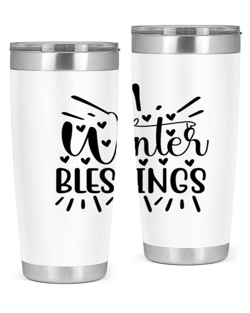 Winter Blessings 491#- winter- Tumbler