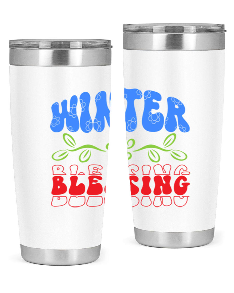 Winter blessing 487#- winter- Tumbler