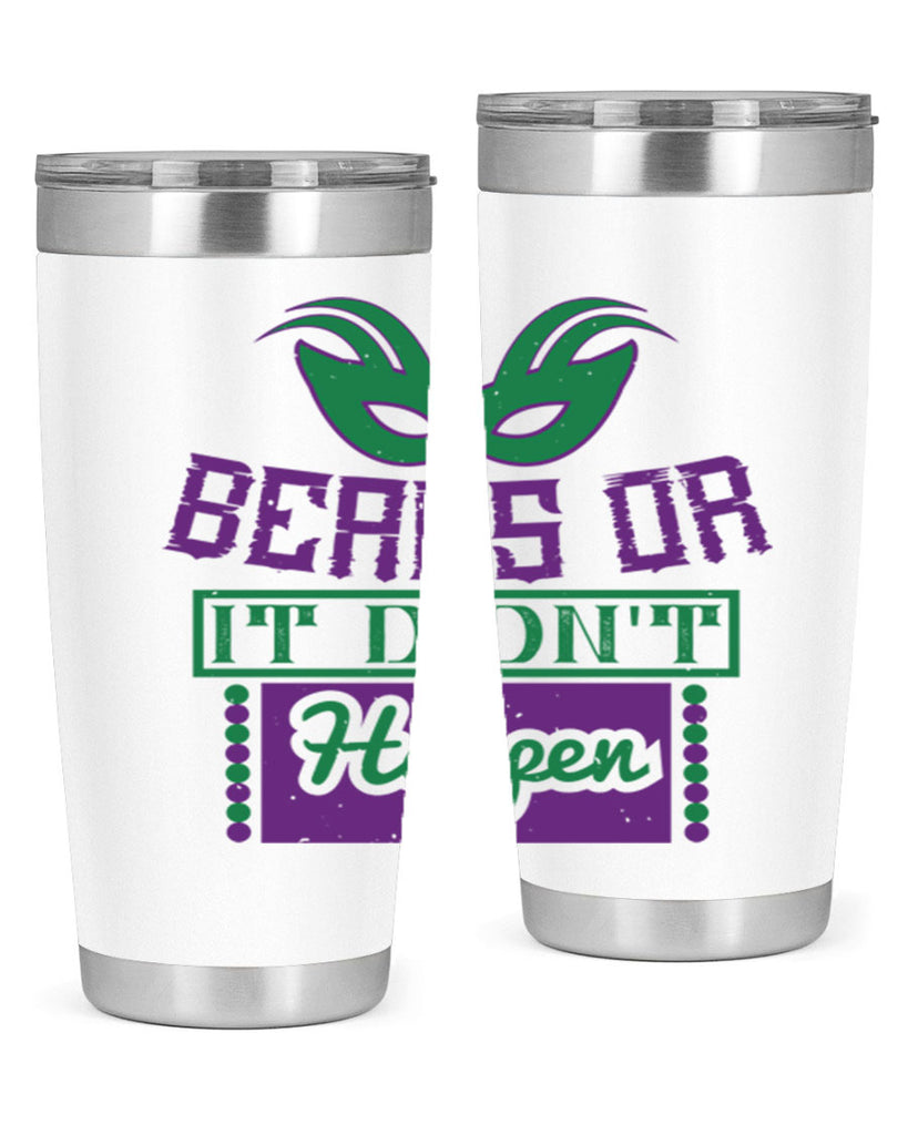 beads or it didnt happen 27#- mardi gras- Tumbler