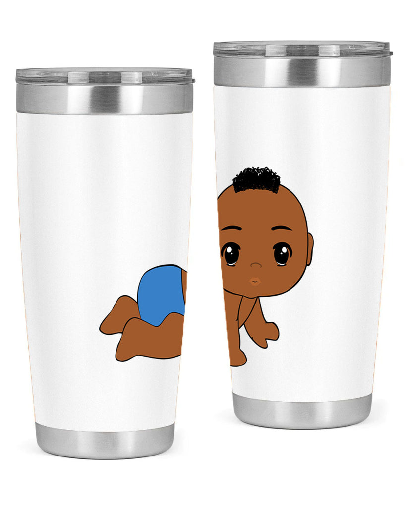black baby boy 9#- black men - boys- tumbler