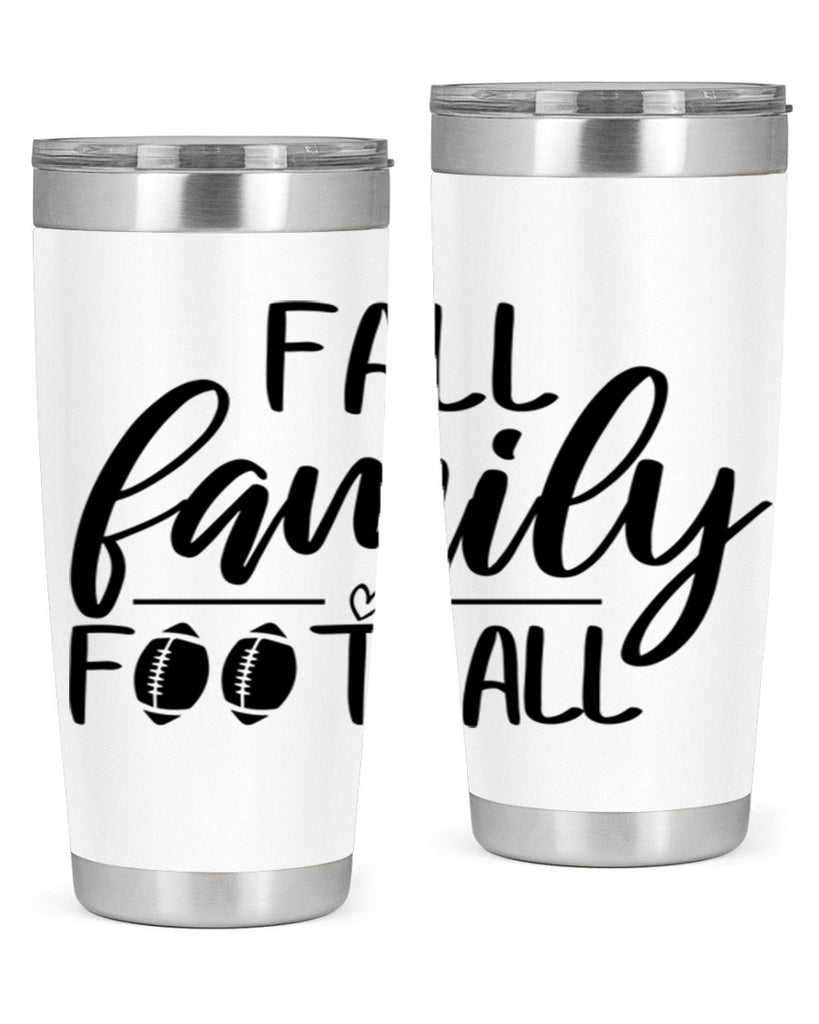 fall family football 100#- fall- Tumbler
