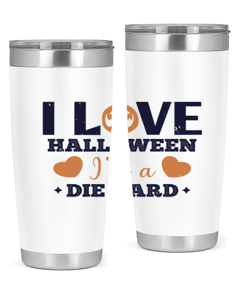 i love halloween im a die hard 150#- halloween- Tumbler