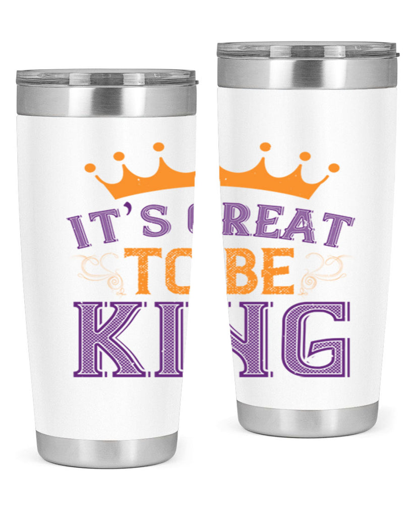 it’s great to be king 61#- mardi gras- Tumbler
