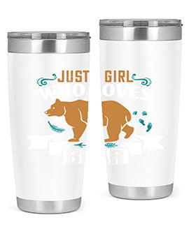 just a girl who loves bear 19#- Bears- Tumbler