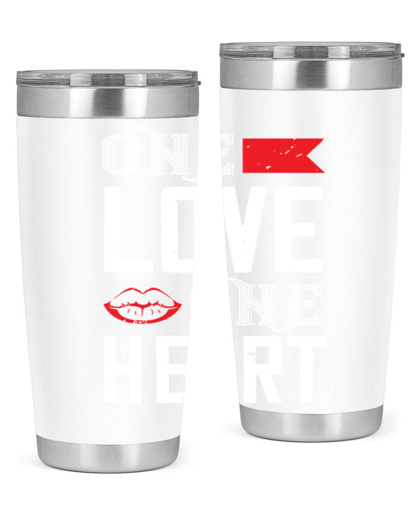one love one heart 32#- valentines day- Tumbler
