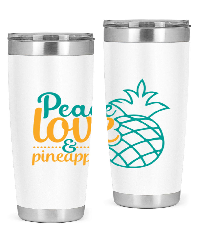 peace love pineapple Style 82#- summer- Tumbler